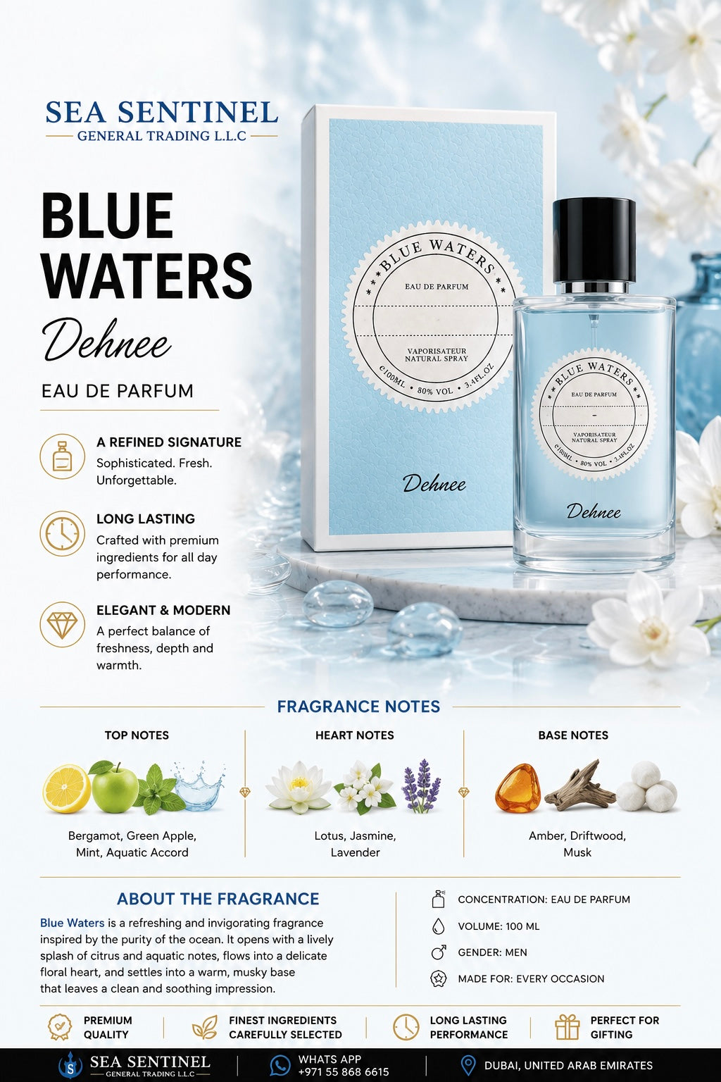 Blue Water Premium Perfume By Dehnee
