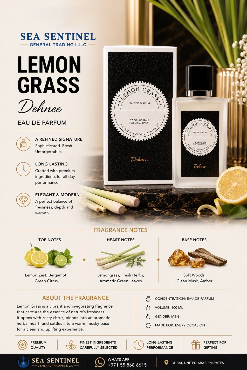 Lemon Grass Premium Perfumes By Dehnee